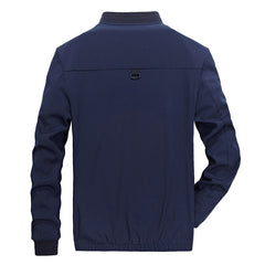 DIMUSI Mens Jackets Spring Autumn Casual Solid Color Coats Mens