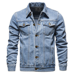 Denim Jacket Men Fashion Motorcycle Jeans Jackets Mens Causal