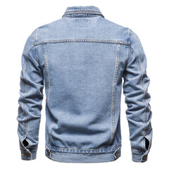 Denim Jacket Men Fashion Motorcycle Jeans Jackets Mens Causal