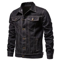 Denim Jacket Men Fashion Motorcycle Jeans Jackets Mens Causal