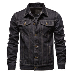 Denim Jacket Men Fashion Motorcycle Jeans Jackets Mens Causal