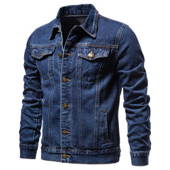Denim Jacket Men Fashion Motorcycle Jeans Jackets Mens Causal