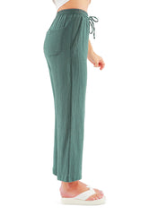 Drawstring Casual Lounge Wide Pants