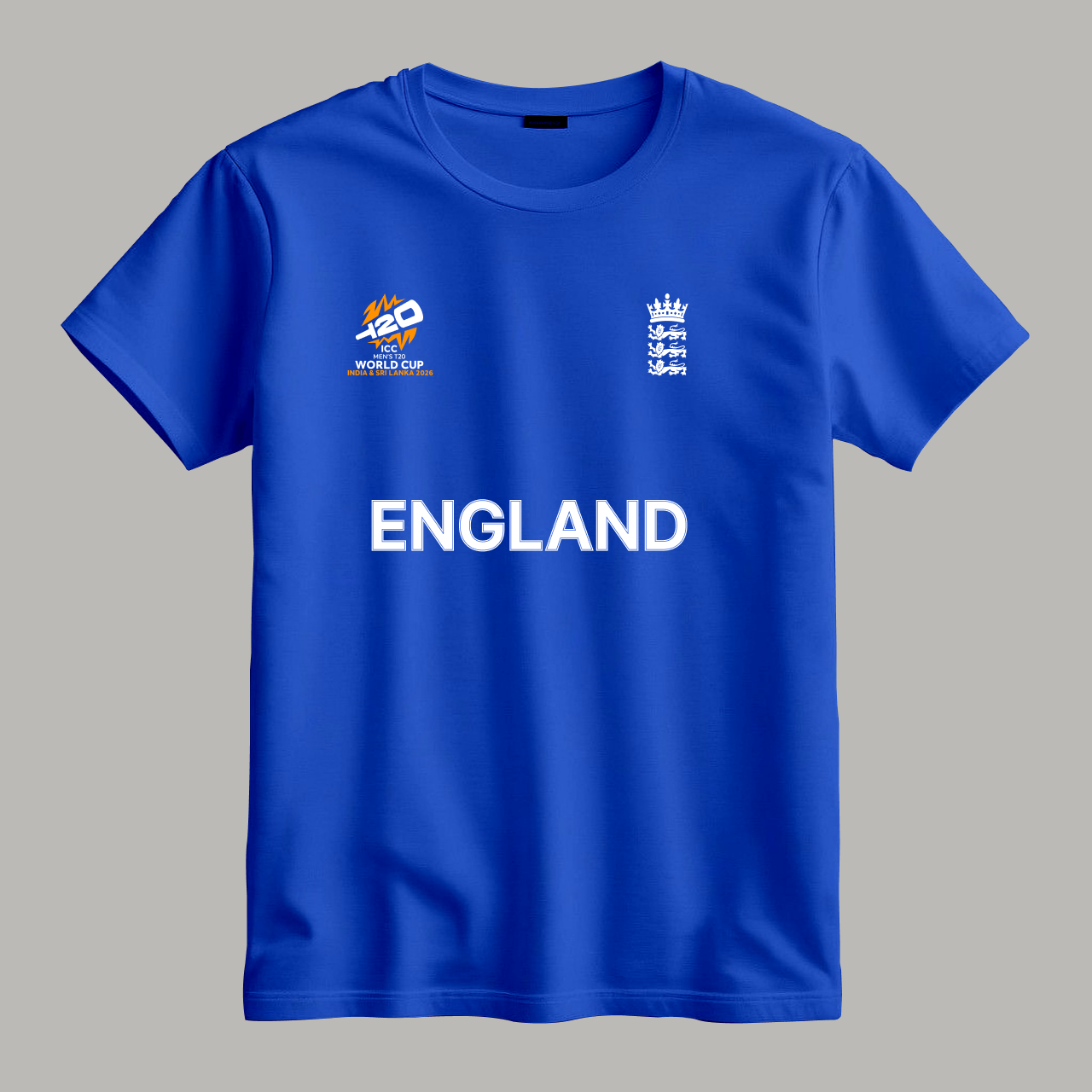Cricket World Cup 2026 England Team Fan T-Shirt |  Male & Female Fan Jersey