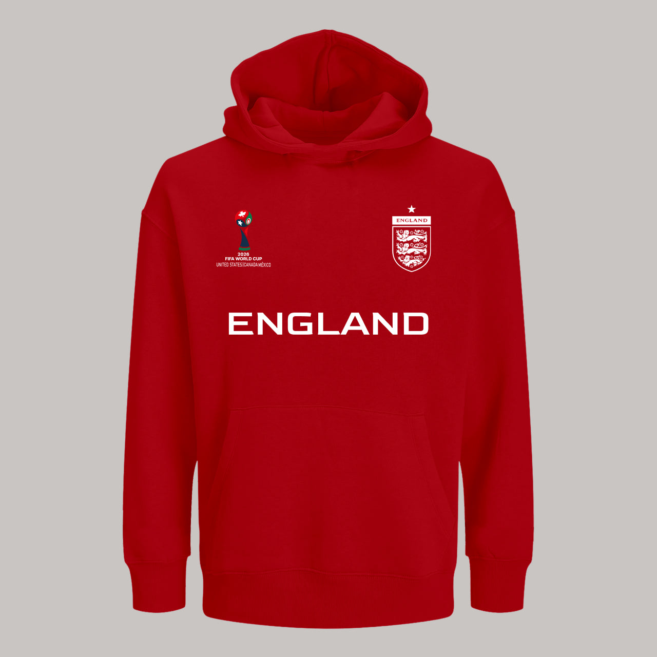 England Soccer Team Fan Hoodie – 2026 World Cup Football Sweatshirt