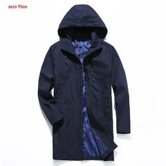 Men Jackets Autumn Winter Men's Trench Coat Men Casual Thicken Warm