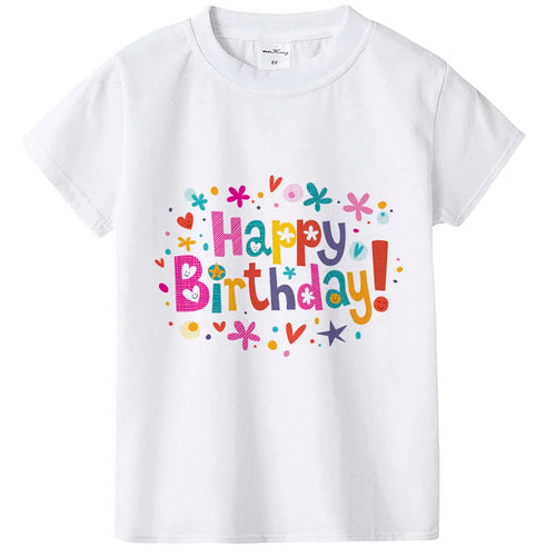 Happy Birthday T Shirt Kids Girls Little Sister Princess T Shirt