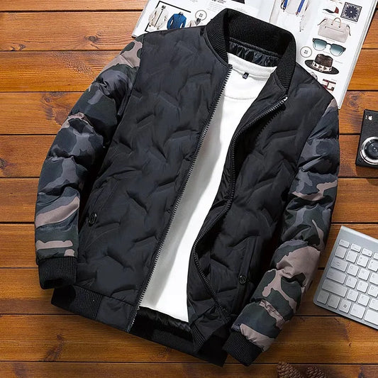 Mens Winter Jackets Coats Outerwear Clothing Camouflage Bomber Jacket