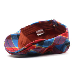 Ldslyjr Spring Summer Plaid Cotton Newsboy Caps Men Flat Peaked Cap