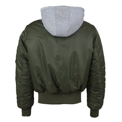 2023 aw winter bomber flight jacket MA-1 with hood streetwear clothes