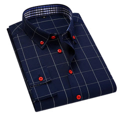 Casual Social Formal shirt Men long Sleeve Shirts Business Slim Office