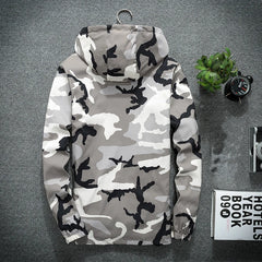 Men's New Camo Jackets 2023 Spring Autumn Casual Coats Hooded Jacket