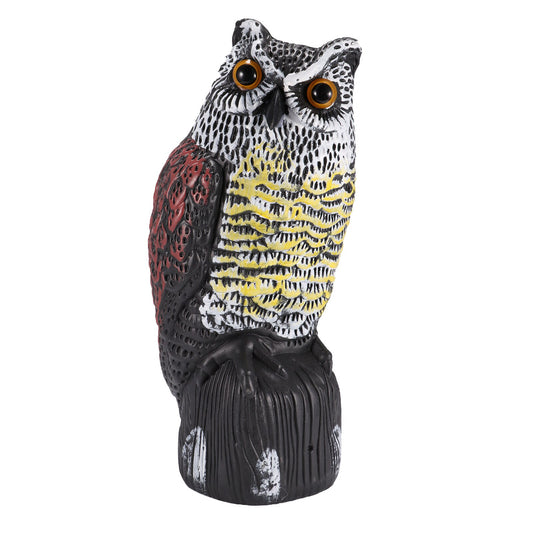 3D Owl Scarecrow Sculpture Owl Statue Decor Tree Ornament