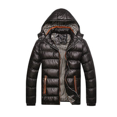 DIMUSI Winter Men Padded Jacket Fashion Cotton Thermal Thick Parkas