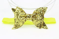 Yundfly Fashion Sequin Bow Hair Band Children Kids Headdress Baby