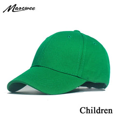 New Kids Solid Color Children Snapback Caps Baseball Cap With Spring