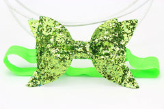 Yundfly Fashion Sequin Bow Hair Band Children Kids Headdress Baby