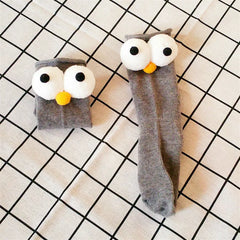 Kids Socks Cotton 3D Big Eyes Cartoon Socks Colored Cute Baby Long