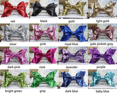 Yundfly Fashion Sequin Bow Hair Band Children Kids Headdress Baby