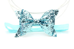 Yundfly Fashion Sequin Bow Hair Band Children Kids Headdress Baby