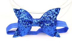 Yundfly Fashion Sequin Bow Hair Band Children Kids Headdress Baby