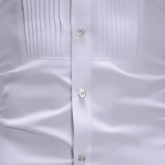 Brand Men Shirt 2022 Fashion Slim Fit Long Sleeve White Dress Shirt