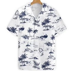 Harajuku Feather Hawaiian Men's Shirt Printed Short Sleeve Casual