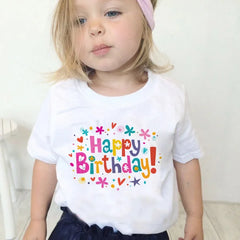 Happy Birthday T Shirt Kids Girls Little Sister Princess T Shirt