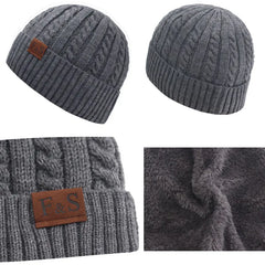 Beanies Knitted Hat Men's Winter Hats For Women Skullies Brimless Cap