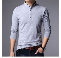 Men's Long Sleeve Polo Shirts | Long Sleeve Polo Shirts Men | Slim Fit