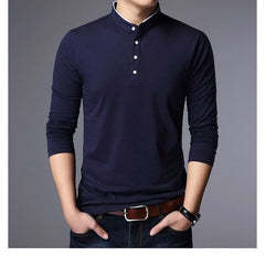 Men's Long Sleeve Polo Shirts | Long Sleeve Polo Shirts Men | Slim Fit