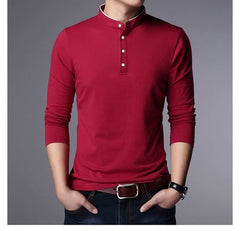 Men's Long Sleeve Polo Shirts | Long Sleeve Polo Shirts Men | Slim Fit