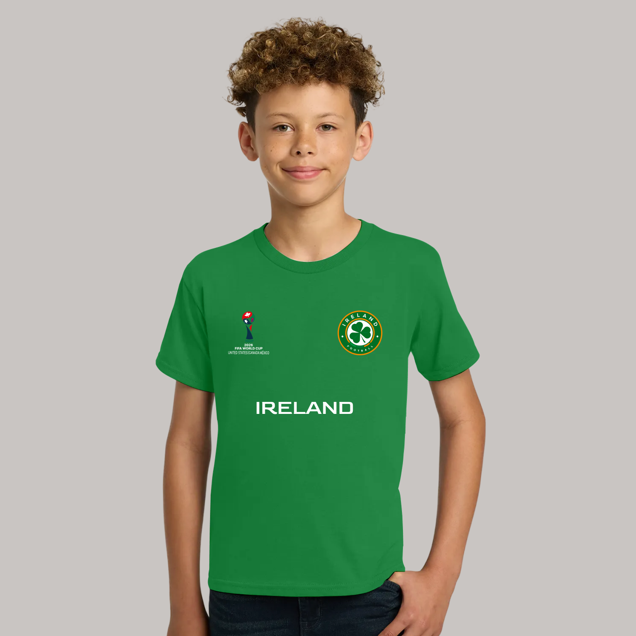 Ireland Soccer Team Fan T-Shirt For Boys/Youth – 2026 Football World Cup TShirt