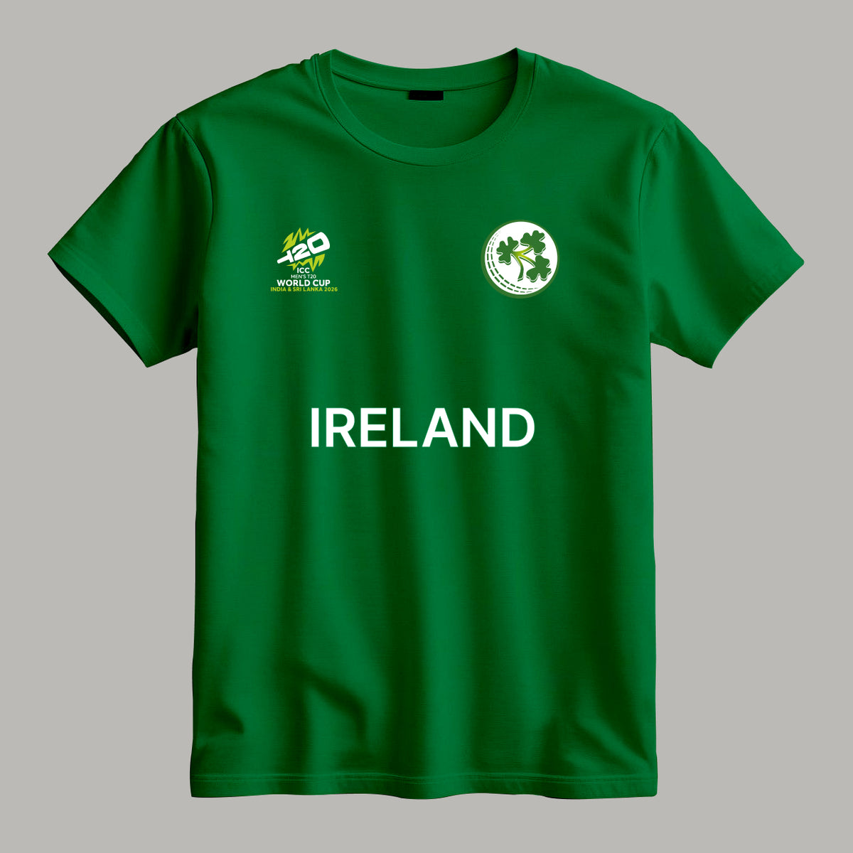 Cricket World Cup 2026 Ireland Team Fan T-Shirt |  Male & Female Fan Jersey