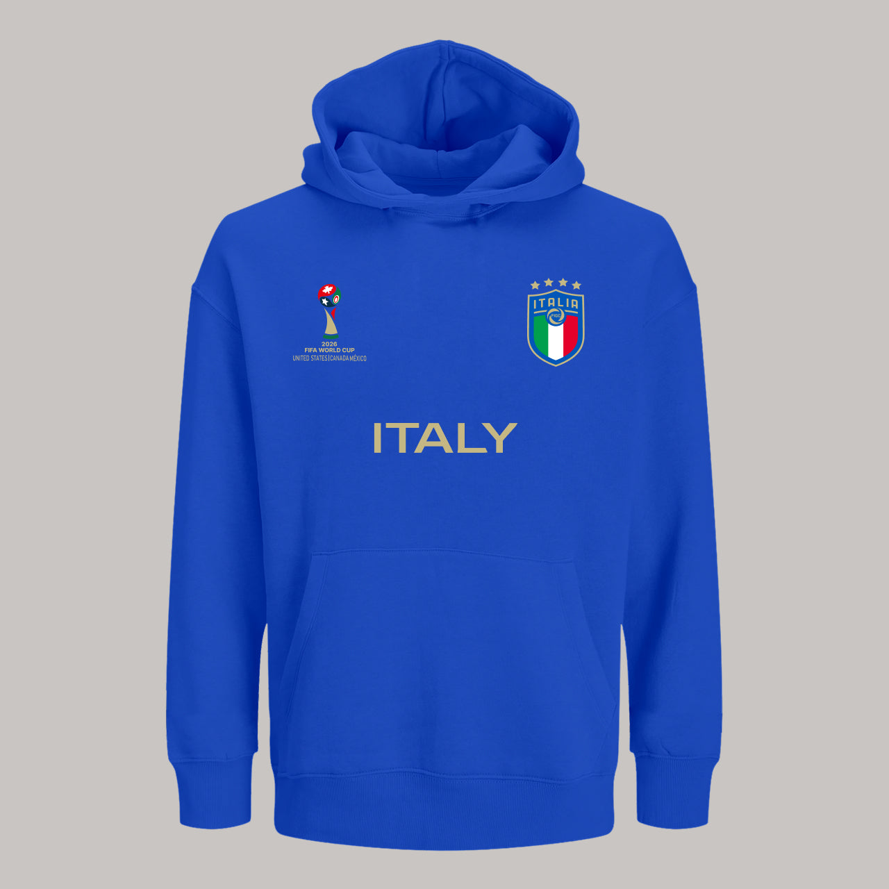 Italy Soccer Team Fan Hoodie – 2026 World Cup Football Sweatshirt