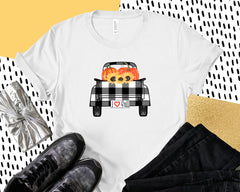 I Love Fall Plaid Truck Tee