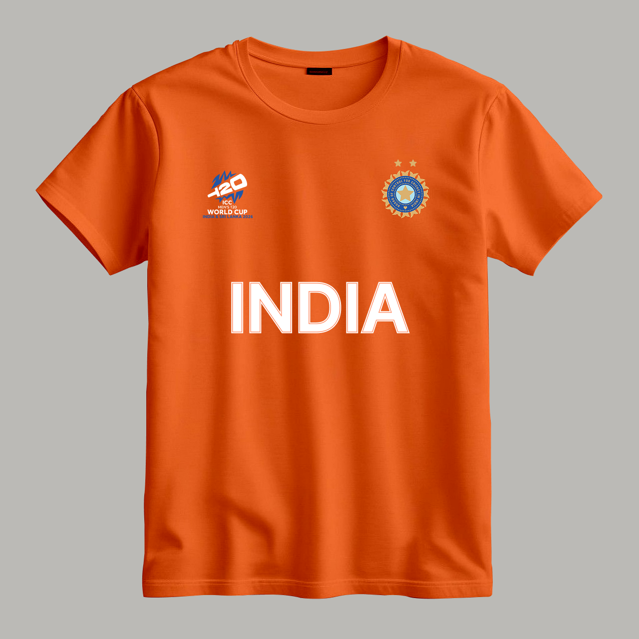 Cricket World Cup 2026 Indian Team Fan T-Shirt |  Male & Female Fan Jersey | Lets Cheer Team India!!