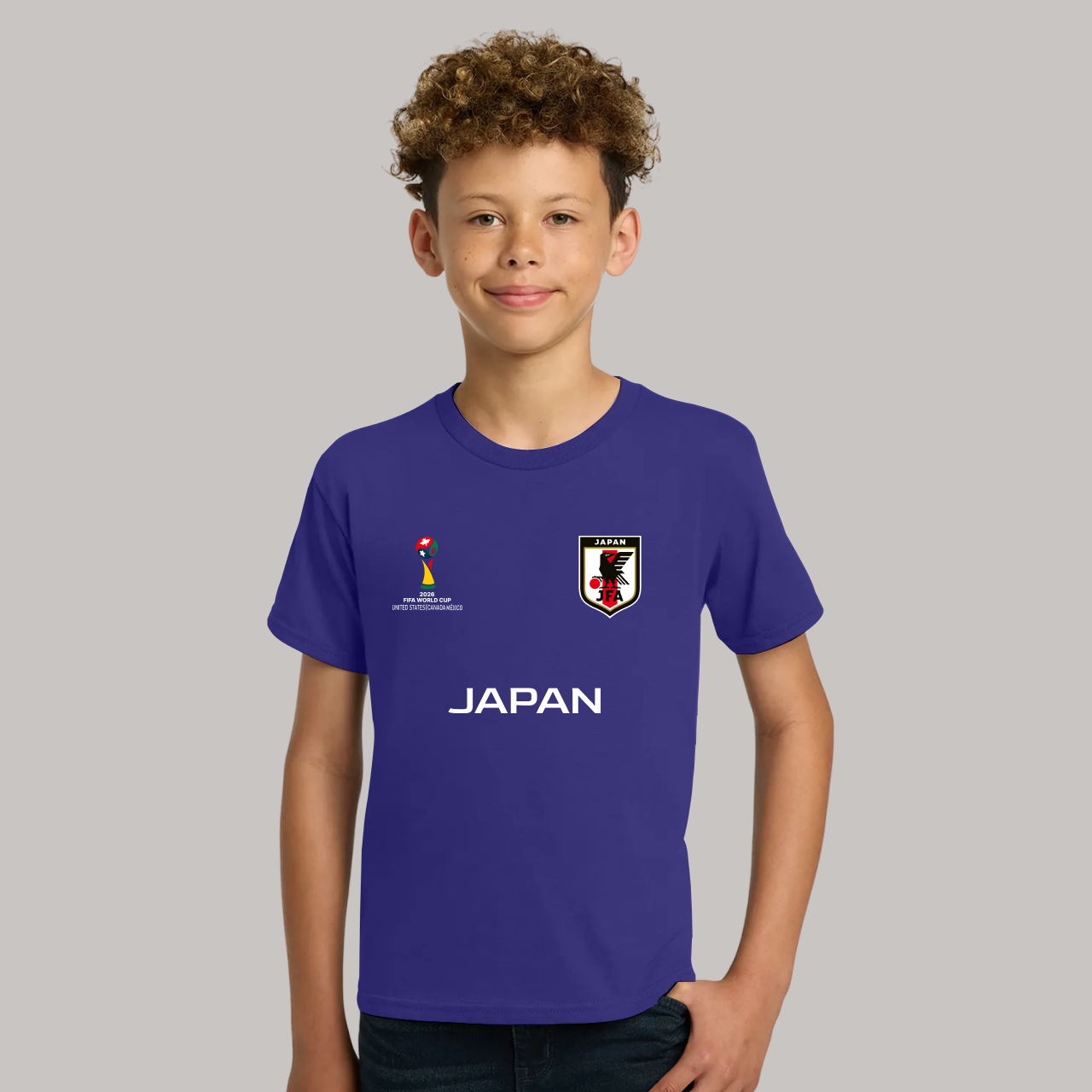 Japan Soccer Team Fan T-Shirt For Boys/Youth – 2026 Football World Cup TShirt