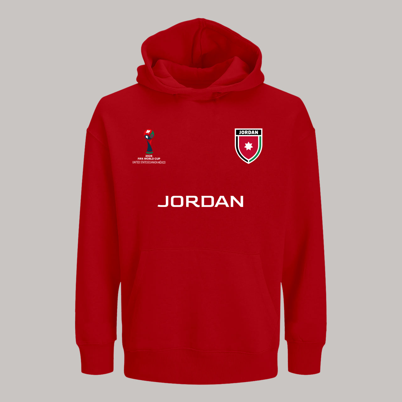 Jordan Football Team Fan Hoodie – 2026 World Cup Football Sweatshirt