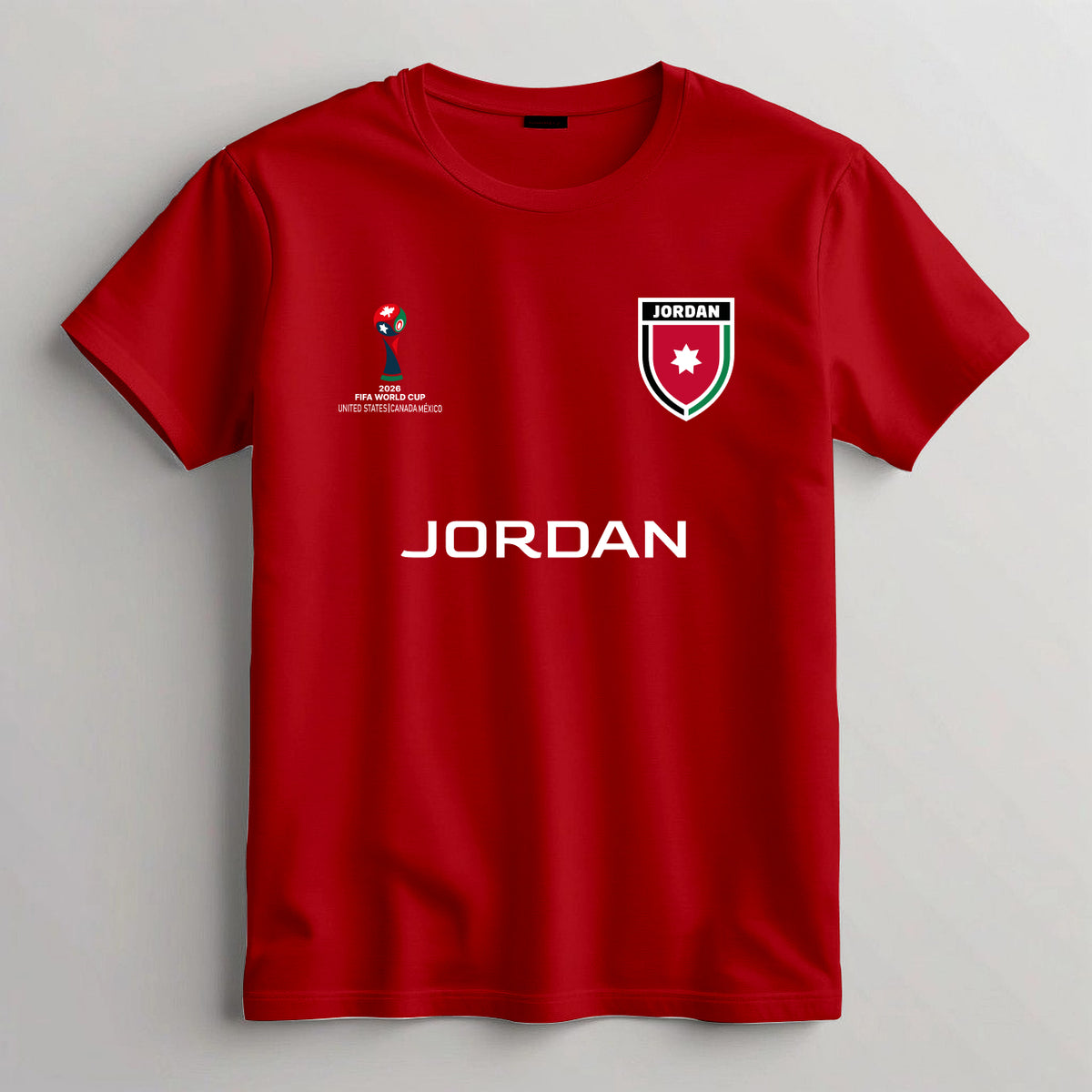 Jordan Football Team Fan T-Shirt – 2026 Football World Cup TShirt