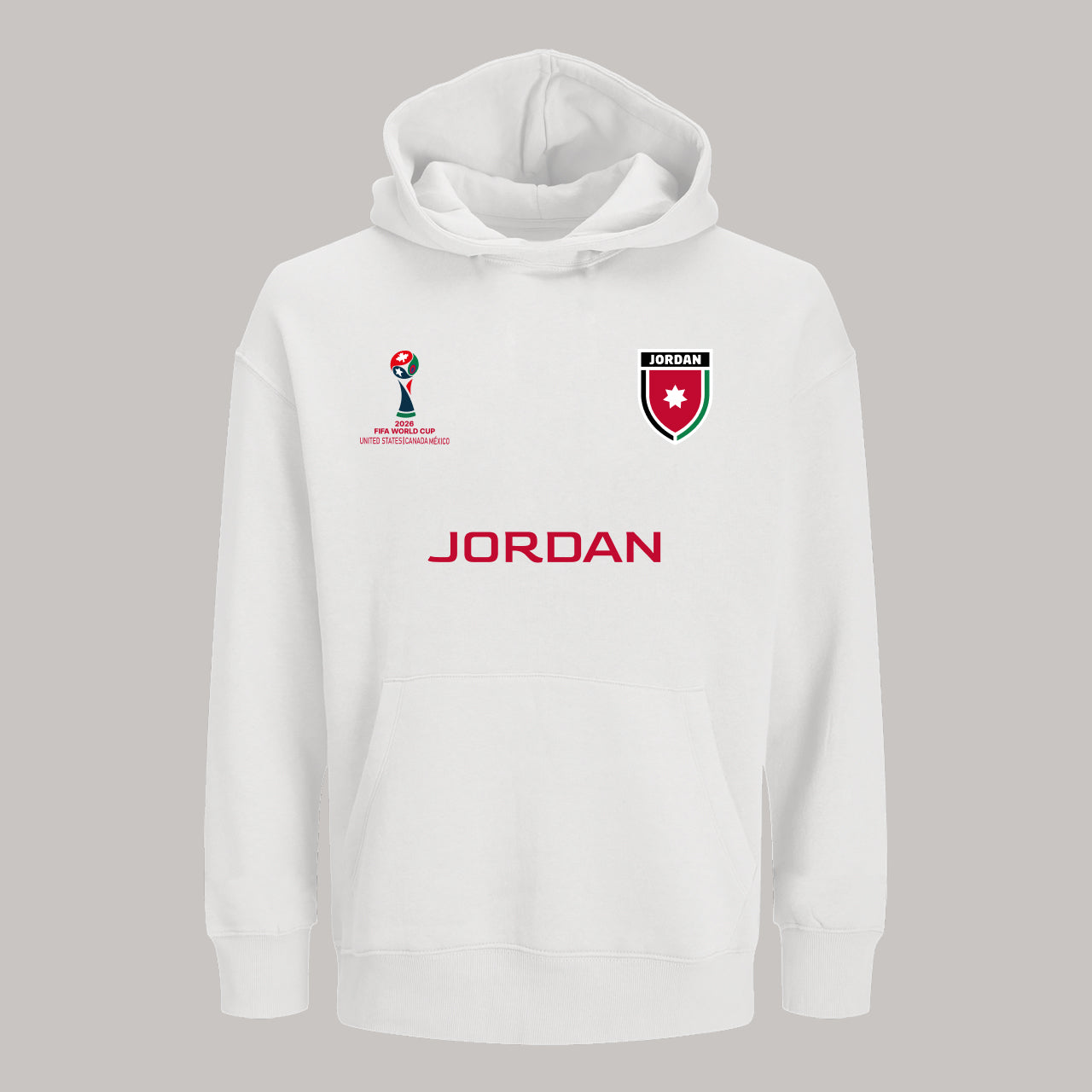 Jordan Football Team Fan Hoodie – 2026 World Cup Football Sweatshirt