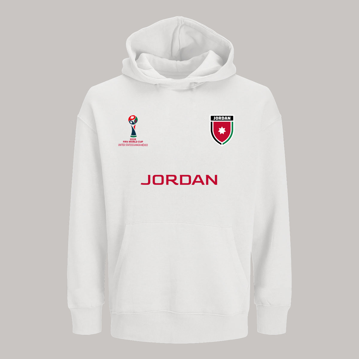 Jordan Football Team Fan Hoodie – 2026 World Cup Football Sweatshirt