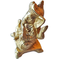 Brass Ganesha Idol Home Decor Statuette Figurine