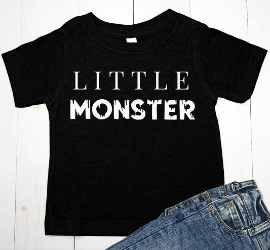 Little Monster Halloween Baby Boy or Toddler Shirt