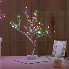 LED Mini Christmas Tree Fairy Lights with Copper Wire Garland