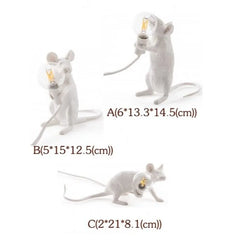 Mouse Resin Table Lamps