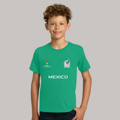 Mexico Football Team Fan T-Shirt For Boys/Youth – 2026 Football World Cup TShirt