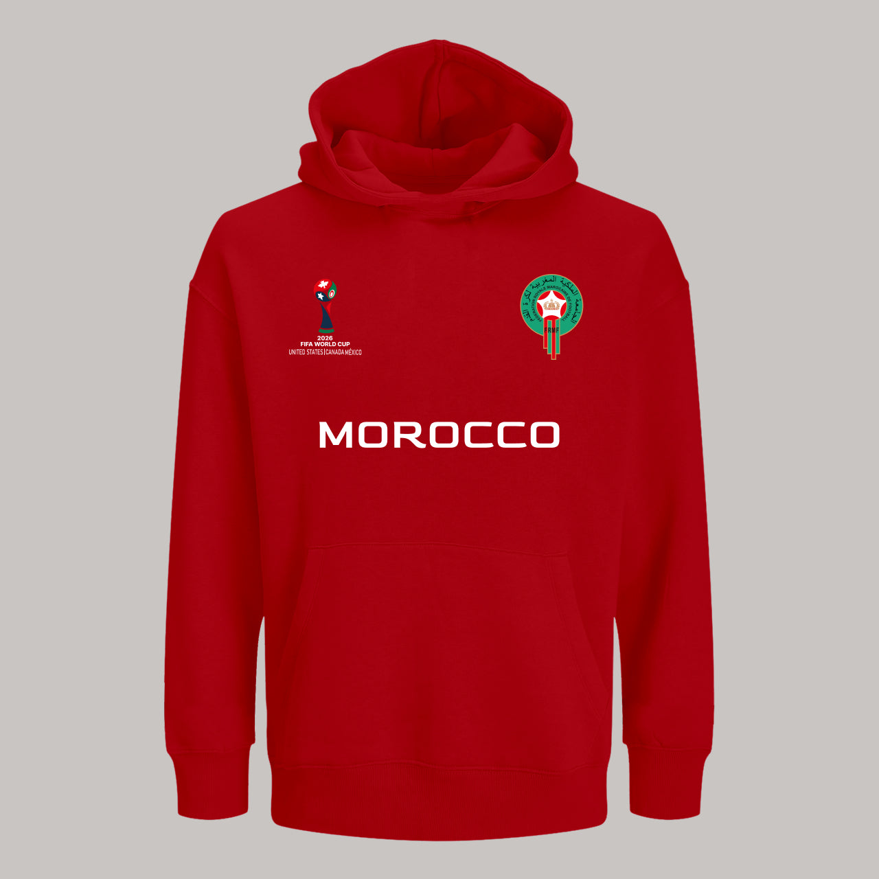 Morocco Soccer Team Fan Hoodie – 2026 World Cup Football Sweatshirt