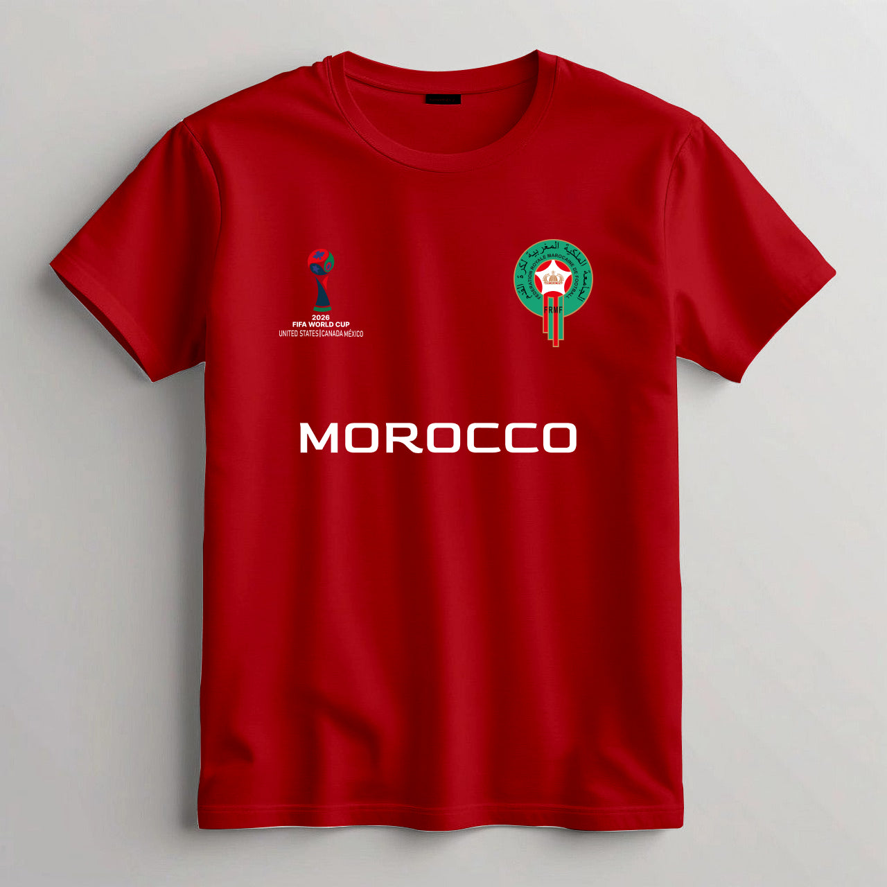 Morocco Football Team Fan T-Shirt – 2026 Football World Cup TShirt