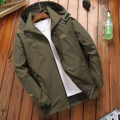 Men's Casual Waterproof Hooded Jacket 2019 Spring Fall Lightweight